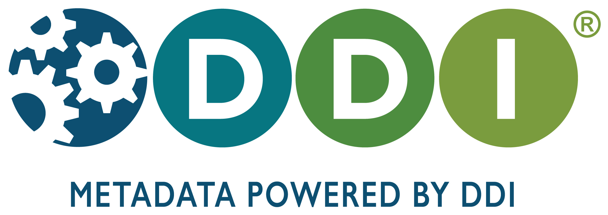 DDI logo with Tagline 1 -- "Metadata powered by DDI"